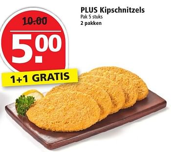Aanbiedingen Plus kipschnitzels - Huismerk - Plus - Geldig van 04/12/2016 tot 10/12/2016 bij Plus