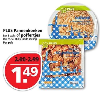 Aanbiedingen Plus pannenkoeken of poffertjes - Huismerk - Plus - Geldig van 04/12/2016 tot 10/12/2016 bij Plus