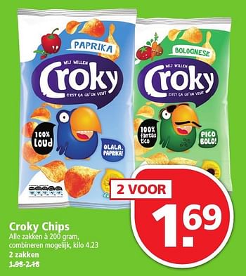 Aanbiedingen Croky chips - Croky - Geldig van 04/12/2016 tot 10/12/2016 bij Plus