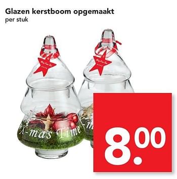 Aanbiedingen Glazen kerstboom opgemaakt - Huismerk deen supermarkt - Geldig van 04/12/2016 tot 10/12/2016 bij Deen Supermarkten