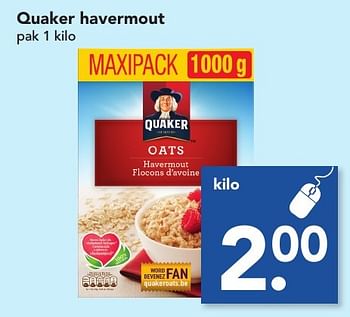 Aanbiedingen Quaker havermout - Quaker - Geldig van 04/12/2016 tot 10/12/2016 bij Deen Supermarkten