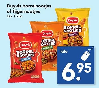Aanbiedingen Duyvis borrelnootjes of tijgernootjes - Duyvis - Geldig van 04/12/2016 tot 10/12/2016 bij Deen Supermarkten