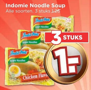 Aanbiedingen Indomie noodle soup - Indomie  - Geldig van 04/12/2016 tot 10/12/2016 bij Vomar