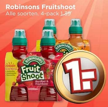 Aanbiedingen Robinsons fruitshoot - Robinsons - Geldig van 04/12/2016 tot 10/12/2016 bij Vomar