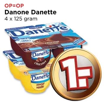 Aanbiedingen Danone danette - Danone - Geldig van 04/12/2016 tot 10/12/2016 bij Vomar