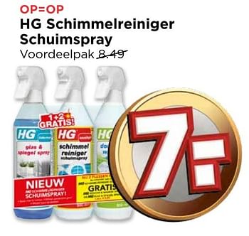 Aanbiedingen Hg schimmelreiniger schuimspray - HG - Geldig van 04/12/2016 tot 10/12/2016 bij Vomar