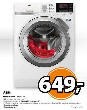 Aanbiedingen Aeg wasmachine l6fbberlin - AEG - Geldig van 05/12/2016 tot 11/12/2016 bij Expert