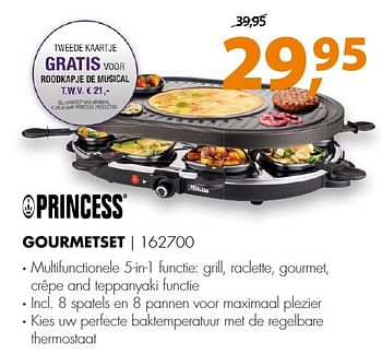 Aanbiedingen Princess gourmetset 162700 - Princess - Geldig van 05/12/2016 tot 11/12/2016 bij Expert