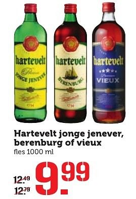 Aanbiedingen Hartevelt jonge jenever, berenburg of vieux - Hartevelt - Geldig van 05/12/2016 tot 11/12/2016 bij Coop