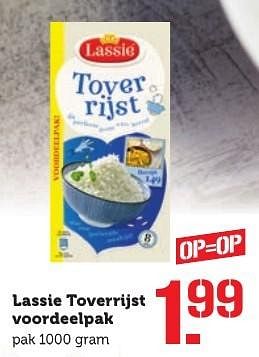 Aanbiedingen Lassie toverrijst voordeelpak - Lassie - Geldig van 05/12/2016 tot 11/12/2016 bij Coop