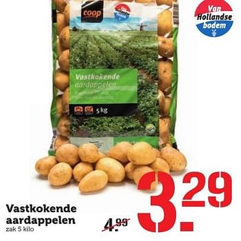 Aanbiedingen Vastkokende aardappelen - Huismerk - Coop - Geldig van 05/12/2016 tot 11/12/2016 bij Coop