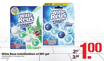 Aanbiedingen Witte reus toiletblokken of wc gel - Witte reus - Geldig van 05/12/2016 tot 11/12/2016 bij Coop