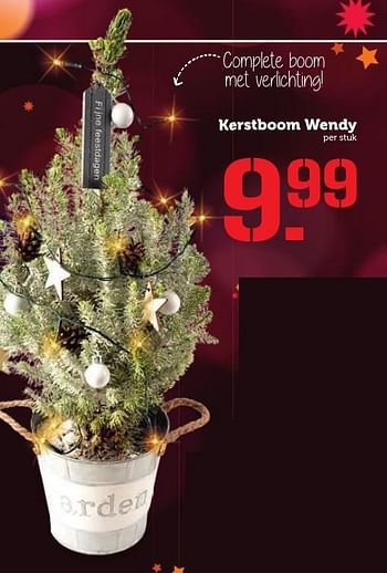 Aanbiedingen Kerstboom wendy - Huismerk - Coop - Geldig van 05/12/2016 tot 11/12/2016 bij Coop