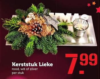 Aanbiedingen Kerststuk lieke rood, wit of zilver - Huismerk - Coop - Geldig van 05/12/2016 tot 11/12/2016 bij Coop