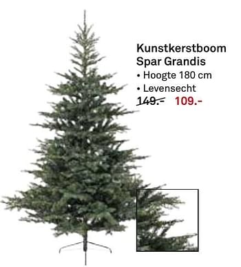 Aanbiedingen Kunstkerstboom spar grandis - Huismerk Karwei - Geldig van 05/12/2016 tot 11/12/2016 bij Karwei