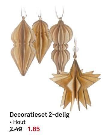 Aanbiedingen Decoratieset 2-delig - Huismerk Karwei - Geldig van 05/12/2016 tot 11/12/2016 bij Karwei
