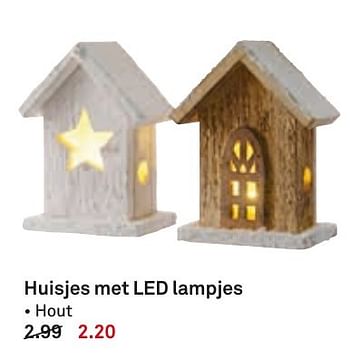 Aanbiedingen Huisjes met led lampjes - Huismerk Karwei - Geldig van 05/12/2016 tot 11/12/2016 bij Karwei