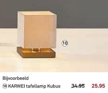 Aanbiedingen Karwei tafellamp kubus - Huismerk Karwei - Geldig van 05/12/2016 tot 11/12/2016 bij Karwei