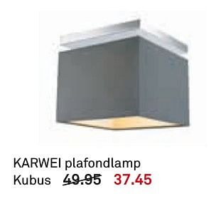 Aanbiedingen Karwei plafondlamp - Huismerk Karwei - Geldig van 05/12/2016 tot 11/12/2016 bij Karwei