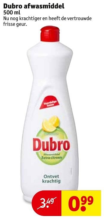Aanbiedingen Dubro afwasmiddel - dubro - Geldig van 06/12/2016 tot 11/12/2016 bij Kruidvat