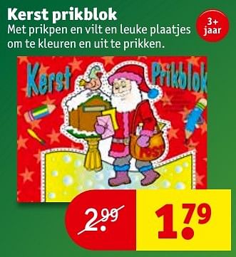 Aanbiedingen Kerst prikblok - Huismerk - Kruidvat - Geldig van 06/12/2016 tot 11/12/2016 bij Kruidvat