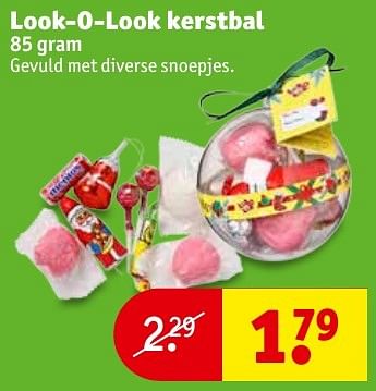 Aanbiedingen Look-o-look kerstbal - Look-O-Look - Geldig van 06/12/2016 tot 11/12/2016 bij Kruidvat