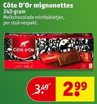 Aanbiedingen Côte d`or mignonettes - Cote D'Or - Geldig van 06/12/2016 tot 11/12/2016 bij Kruidvat