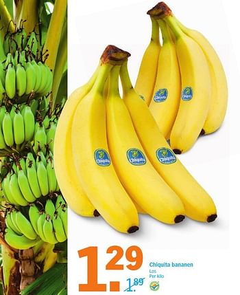 Aanbiedingen Chiquita bananen - Chiquita - Geldig van 04/12/2016 tot 11/12/2016 bij Albert Heijn