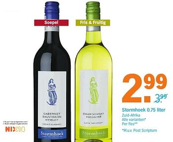 Aanbiedingen Stormhoek - Rode wijnen - Geldig van 04/12/2016 tot 11/12/2016 bij Albert Heijn