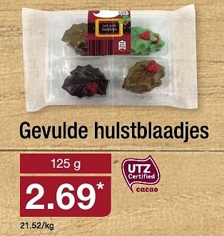 Aanbiedingen Gevulde hulstblaadjes - Huismerk - Aldi - Geldig van 04/12/2016 tot 11/12/2016 bij Aldi