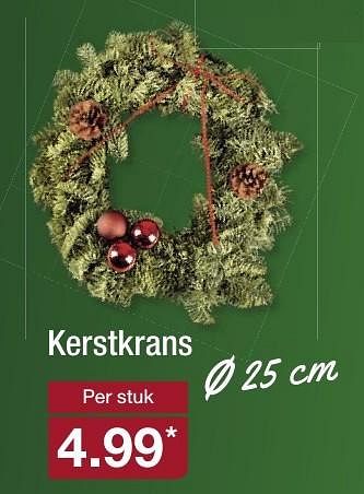 Aanbiedingen Kerstkrans - Huismerk - Aldi - Geldig van 04/12/2016 tot 11/12/2016 bij Aldi