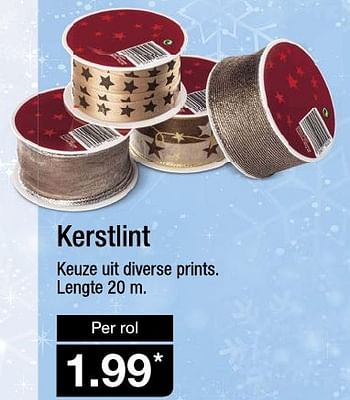 Aanbiedingen Kerstlint - Huismerk - Aldi - Geldig van 04/12/2016 tot 11/12/2016 bij Aldi