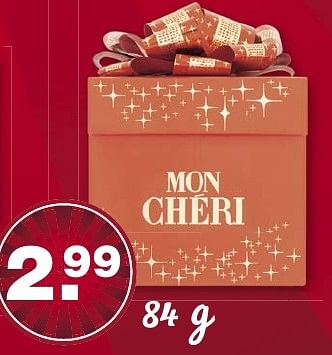 Aanbiedingen Mon cheri - MON CHERI - Geldig van 04/12/2016 tot 11/12/2016 bij Aldi