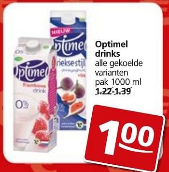 Aanbiedingen Optimel drinks - Optimel - Geldig van 05/12/2016 tot 11/12/2016 bij Jan Linders