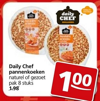 Aanbiedingen Daily chef pannenkoeken - Daily chef - Geldig van 05/12/2016 tot 11/12/2016 bij Jan Linders