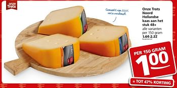 Aanbiedingen Onze trots noord hollandse kaas aan het stuk 48+ - Huismerk - Jan Linders - Geldig van 05/12/2016 tot 11/12/2016 bij Jan Linders