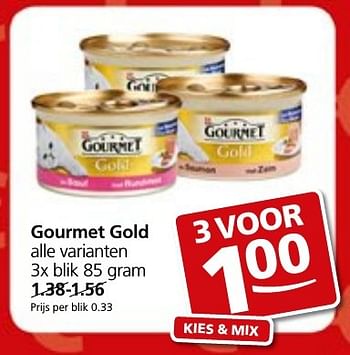 Aanbiedingen Gourmet gold - Purina - Geldig van 05/12/2016 tot 11/12/2016 bij Jan Linders