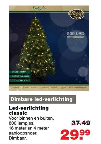 Aanbiedingen Led-verlichting classic - Huismerk - Praxis - Geldig van 05/12/2016 tot 11/12/2016 bij Praxis