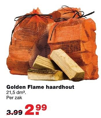 Aanbiedingen Golden flame haardhout - Golden Flame - Geldig van 05/12/2016 tot 11/12/2016 bij Praxis
