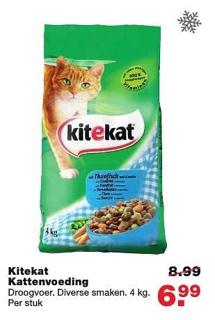 Aanbiedingen Kitekat kattenvoeding - Kitekat - Geldig van 05/12/2016 tot 11/12/2016 bij Praxis