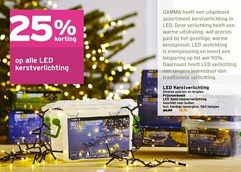 Aanbiedingen Led semi-clusterverlichting - Huismerk - Gamma - Geldig van 04/12/2016 tot 11/12/2016 bij Gamma