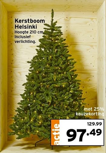 Aanbiedingen Kerstboom helsinki - Huismerk - Gamma - Geldig van 04/12/2016 tot 11/12/2016 bij Gamma