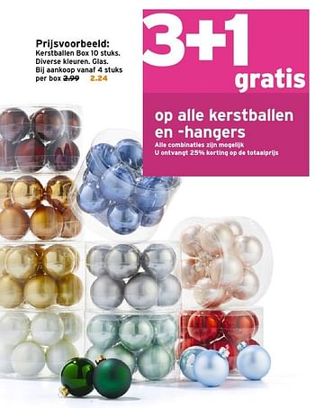 Aanbiedingen Kerstballen en -hangers - Huismerk - Gamma - Geldig van 04/12/2016 tot 11/12/2016 bij Gamma