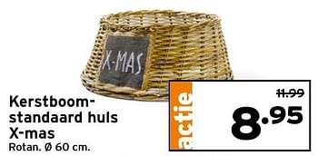 Aanbiedingen Kerstboomstandaard huls x-mas - Huismerk - Gamma - Geldig van 04/12/2016 tot 11/12/2016 bij Gamma