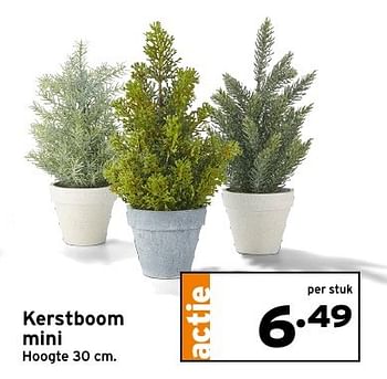 Aanbiedingen Kerstboom mini - Huismerk - Gamma - Geldig van 04/12/2016 tot 11/12/2016 bij Gamma