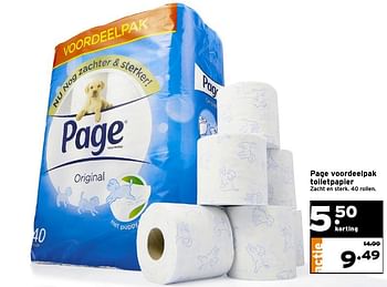 Aanbiedingen Page voordeelpak toiletpapier - Page - Geldig van 04/12/2016 tot 11/12/2016 bij Gamma