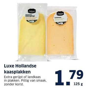 Aanbiedingen Luxe hollandse kaasplakken - Delicieux - Geldig van 05/12/2016 tot 11/12/2016 bij Lidl