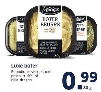 Aanbiedingen Luxe boter - Delicieux - Geldig van 05/12/2016 tot 11/12/2016 bij Lidl