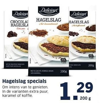 Aanbiedingen Hagelslag specials - Delicieux - Geldig van 05/12/2016 tot 11/12/2016 bij Lidl