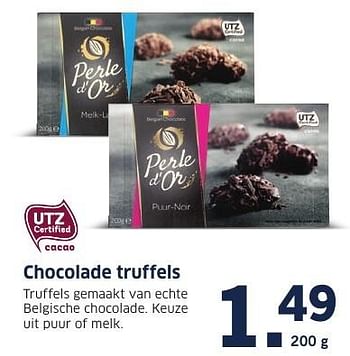 Aanbiedingen Chocolade truffels - Perle d'or - Geldig van 05/12/2016 tot 11/12/2016 bij Lidl